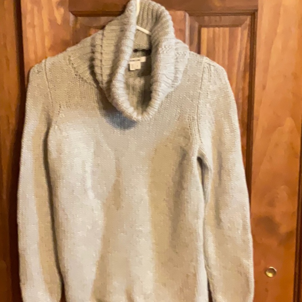 Helmut Lang Textured Gray Knit Sweater